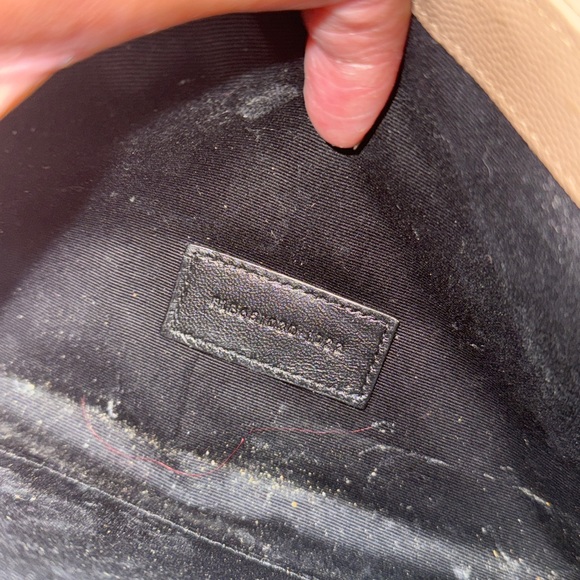 Yves Saint Laurent Tan Chevron Clutch - Picture 8 of 8